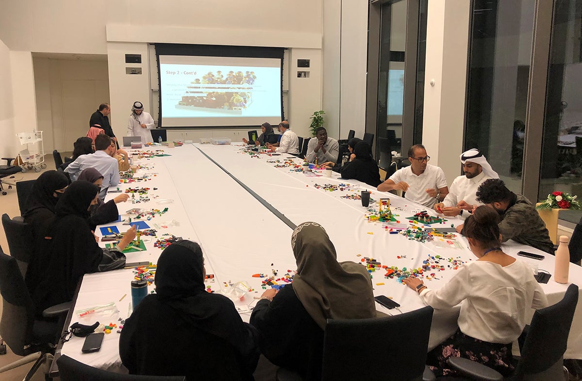 Public Policy and Global Affairs Students Take Part in Lego Problem-Solving Exercise