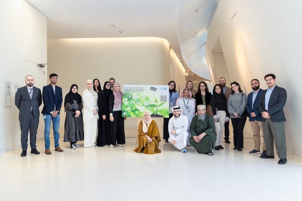 الحضور في حفل إطلاق أحدث برنامج لجامعة حمد بن خليفة 