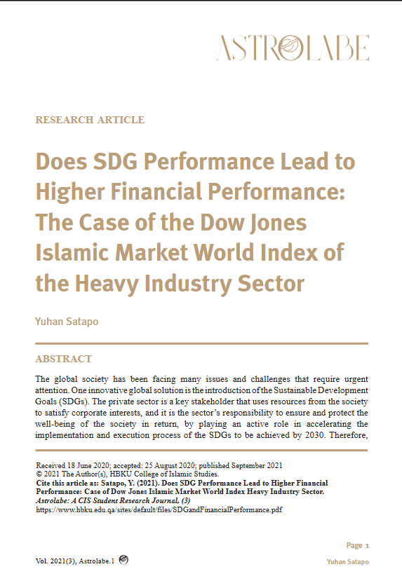 SDG Performance 