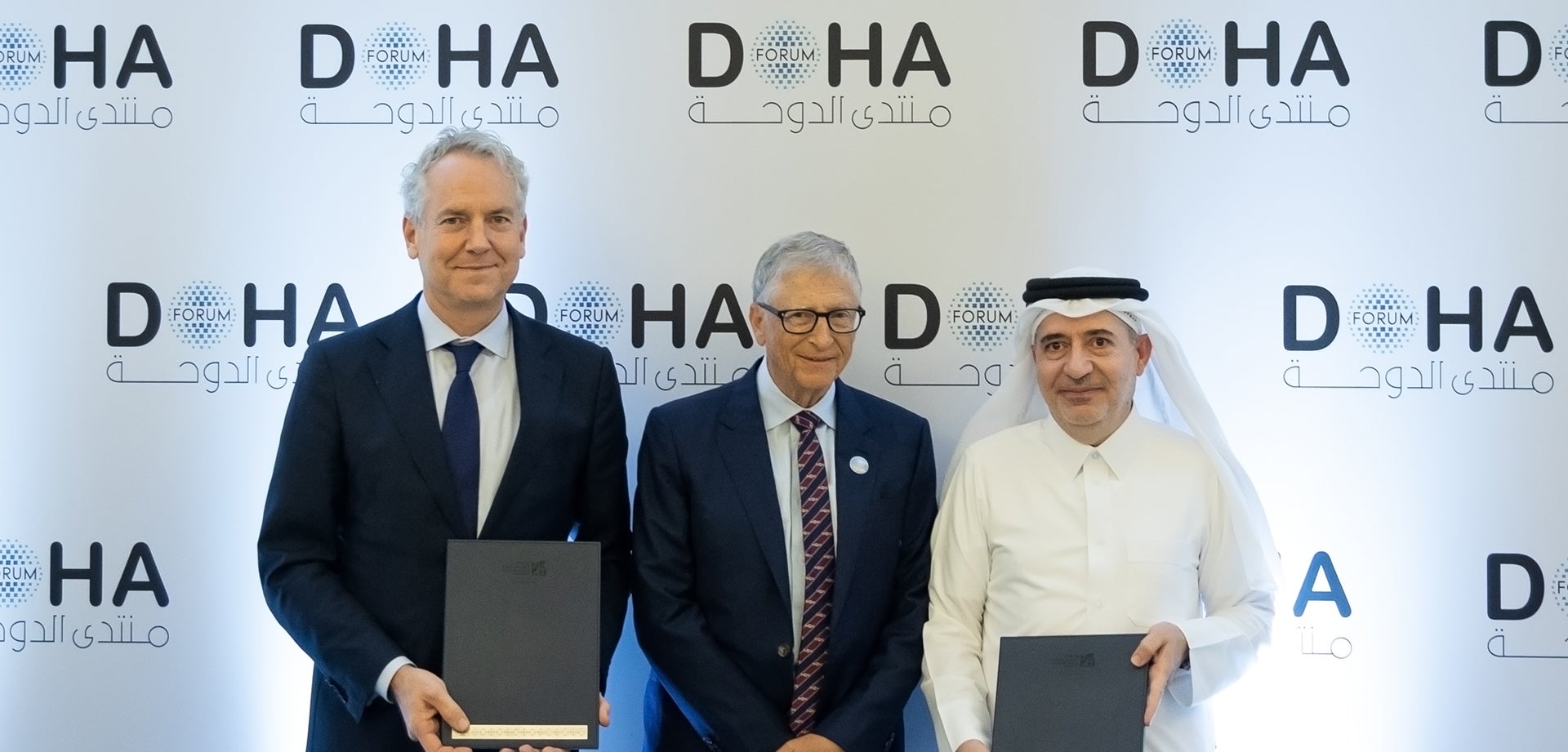 Dr. Ahmad M. Hasnah with Bill Gates and Joe Cerrell