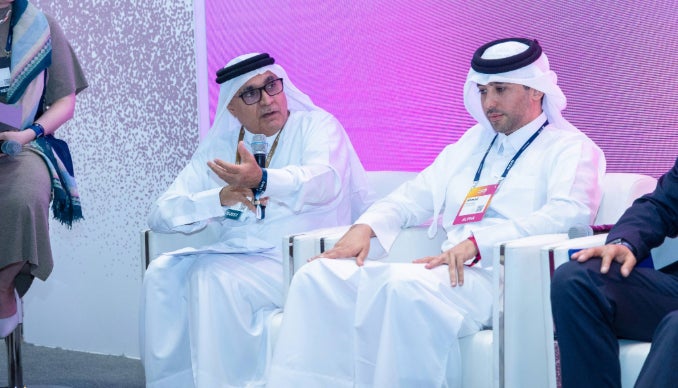 Dr. Ahmed K. Elmagarmid, executive director, QCRI takes part in a panel session.
