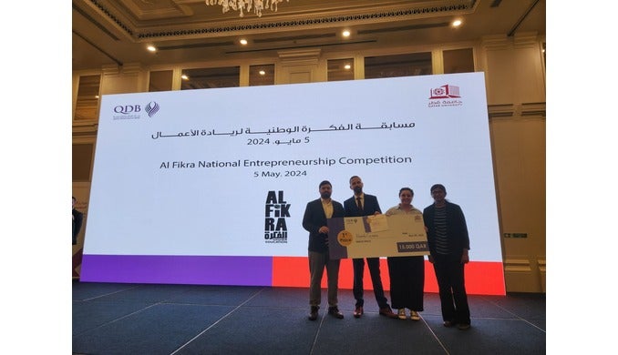 كلية العلوم والهندسة تفوز في مسابقة الفكرة الوطنية لريادة الأعمال