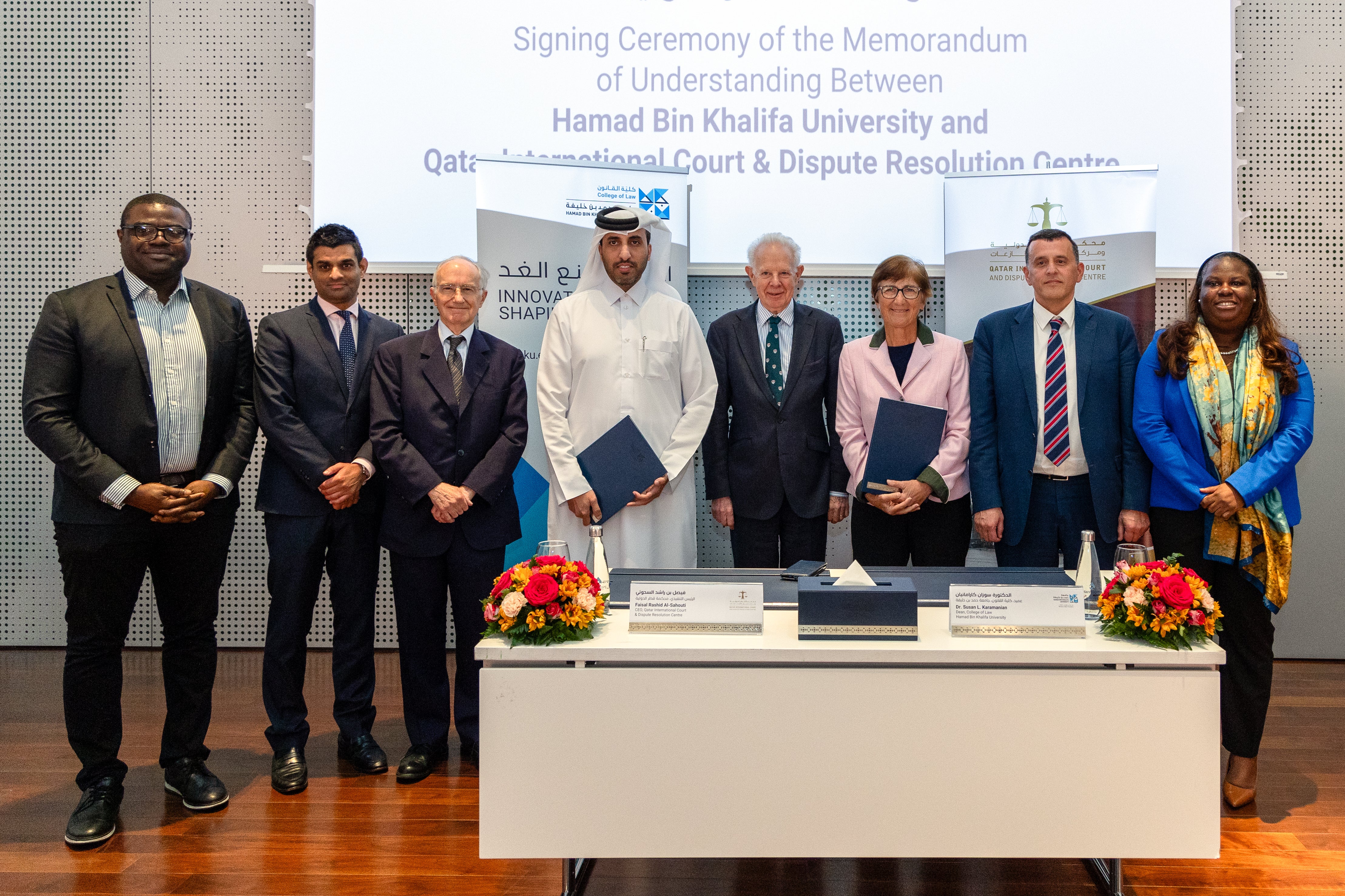 كلية القانون تنظم حلقة نقاشية عن التحكيم ودور محكمة قطر الدولية ومركز تسوية المنازعات