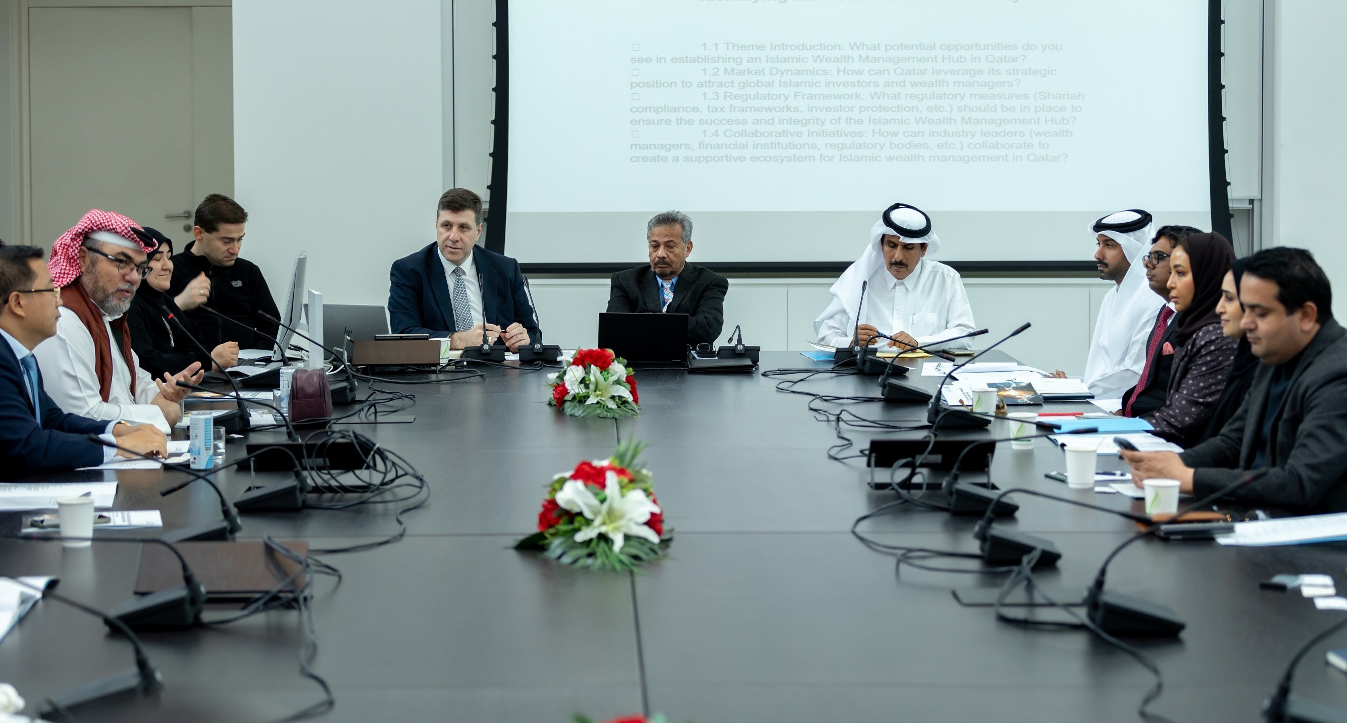 Participants at the Eighth CEOS and Islamic Finance Leaders Roundtable discuss how to support Qatar’s role as a global leader in Islamic wealth management.