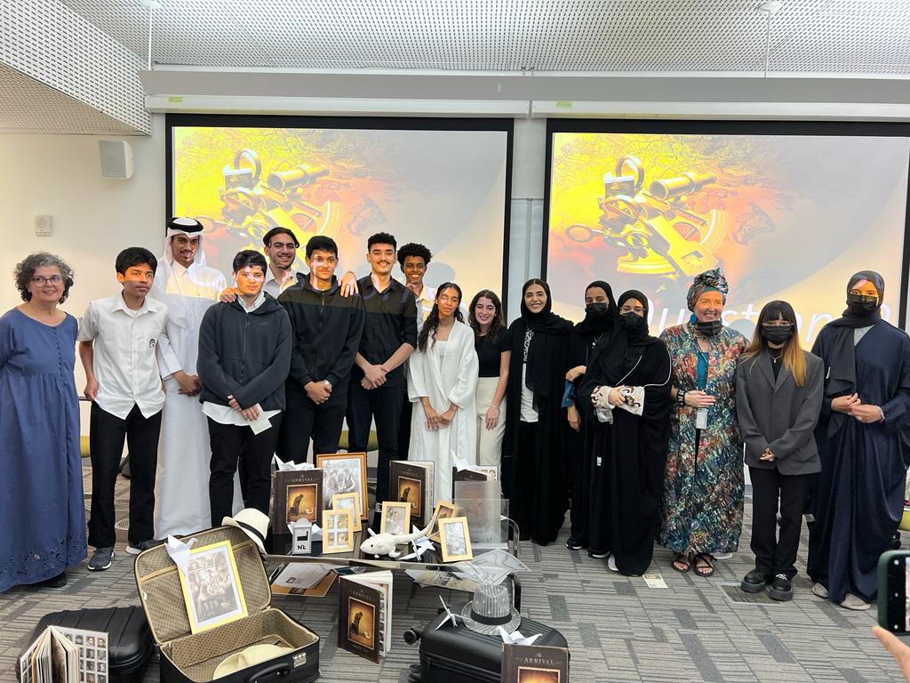 Students worked closely with Dr. Joselia Neves to render a multisensory adaptation of The Arrival