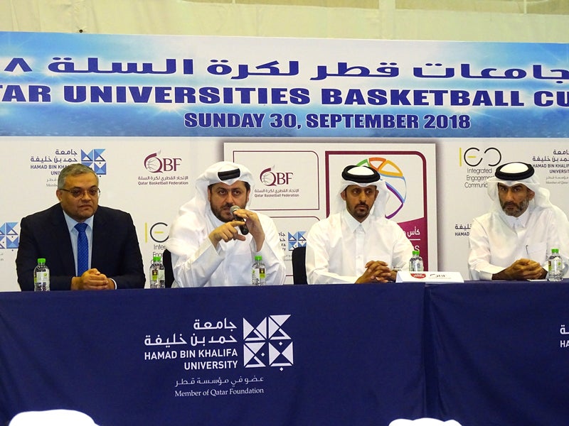HBKU and Qatar Basketball Federation Launch Qatar Universities Basketball Cup 2018