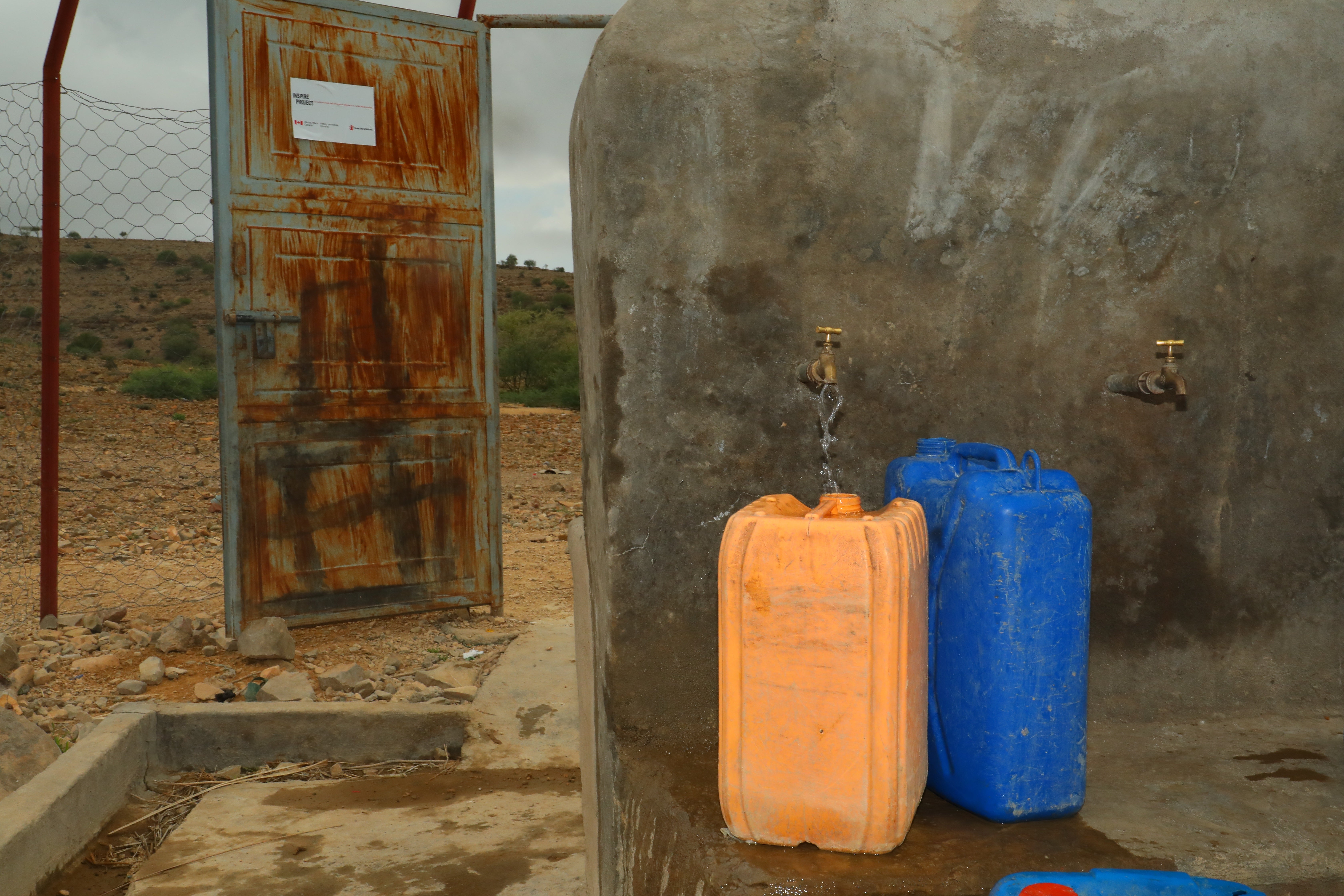 صنابير مياه في إثيوبيا