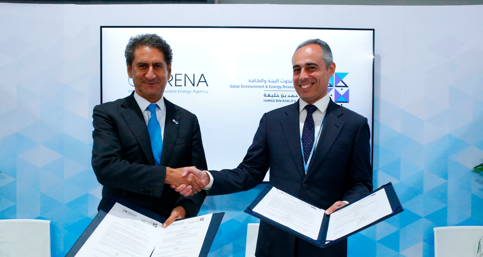 QEERI signed a Memorandum of Understanding  with the International Renewable Energy Agency during COP27.