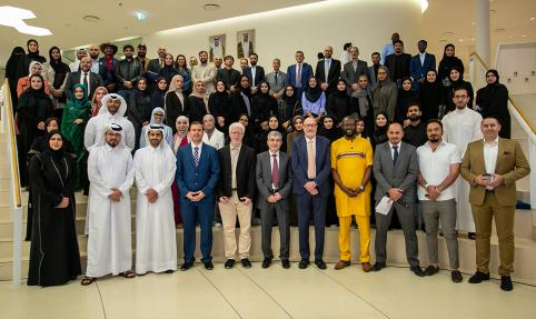 HBKU leadership, faculty, and staff convening with the alumni community to reconnect 
																									and celebrate their collective achievements.
