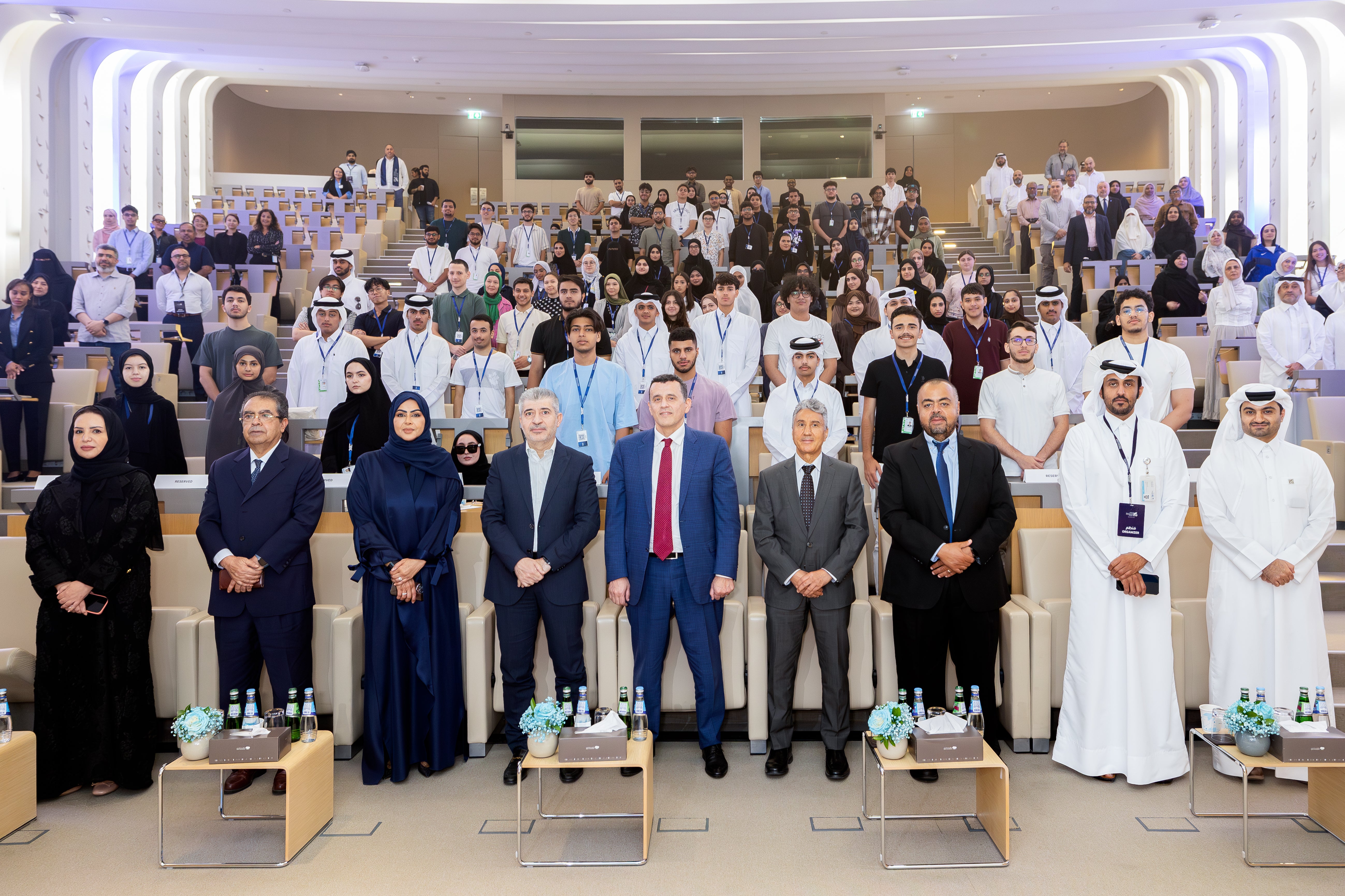Staff and students at HBKU’s Orientation Program