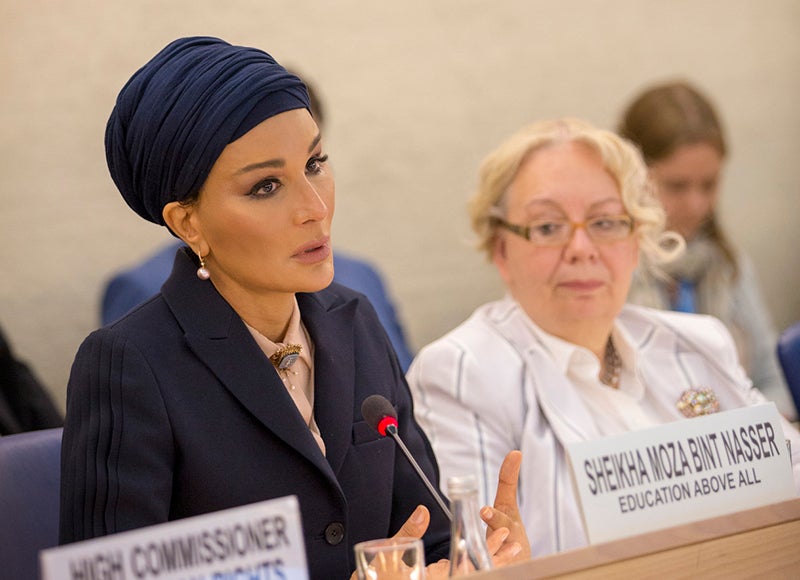 Language Processing: Her Highness Sheikha Moza's Speeches Empower Global Change