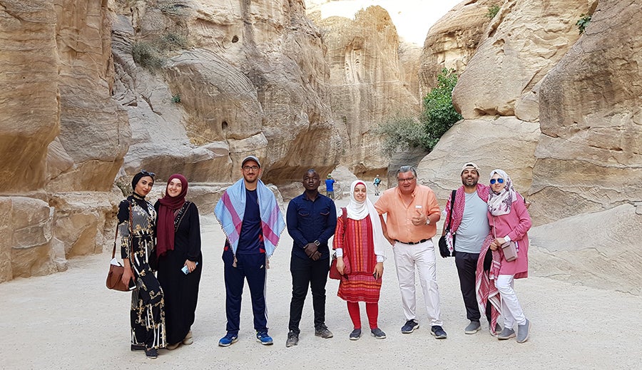 Students at College of Islamic Studies Explore Islamic Architecture in Jordan 