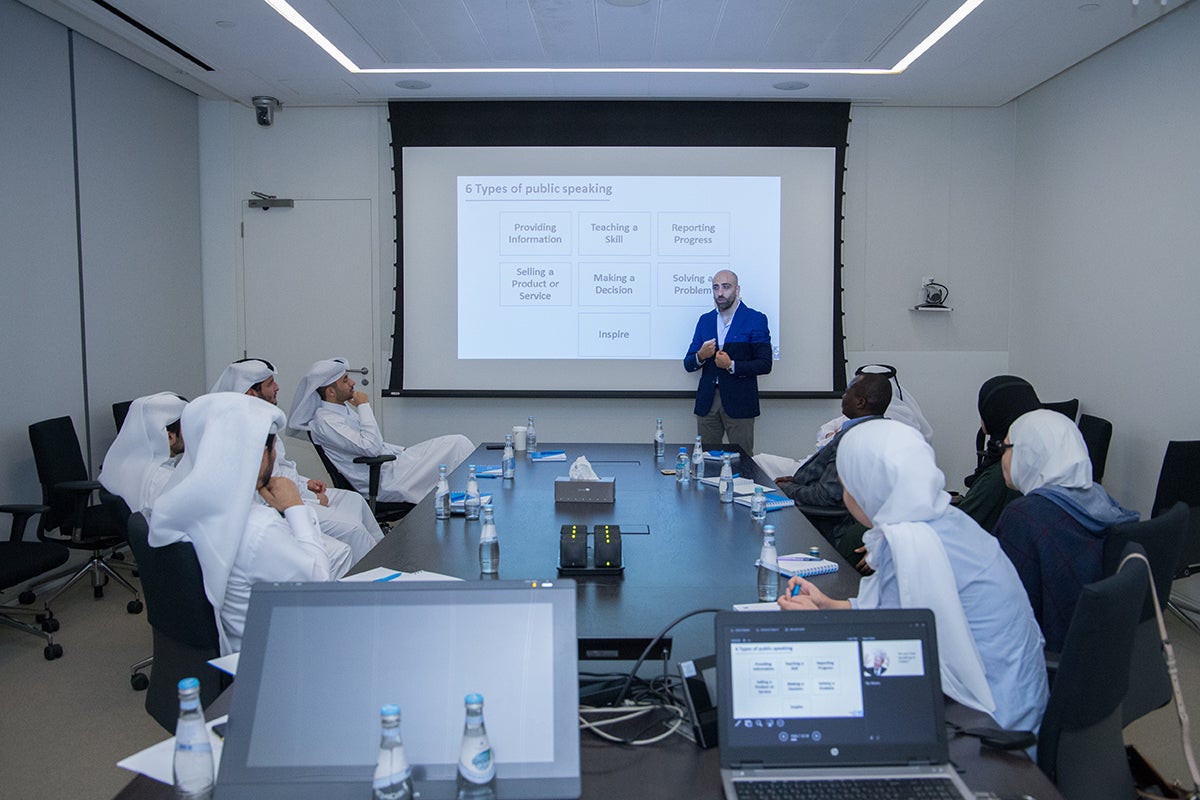 HBKU Student Affairs Partners with Innovation Café to Deliver a Personal Branding Workshop