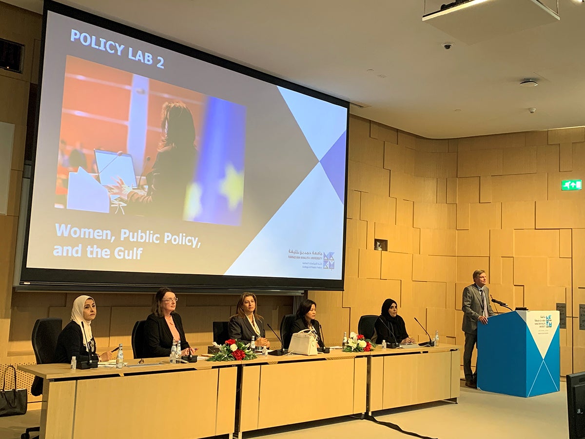 The event highlighted the role of women in public policy in the Gulf