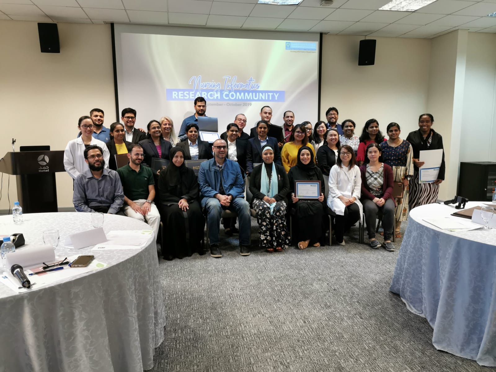 كلية العلوم والهندسة تختتم ورش العمل مع قسم المعلوماتية التمريضية في مؤسسة حمد الطبية