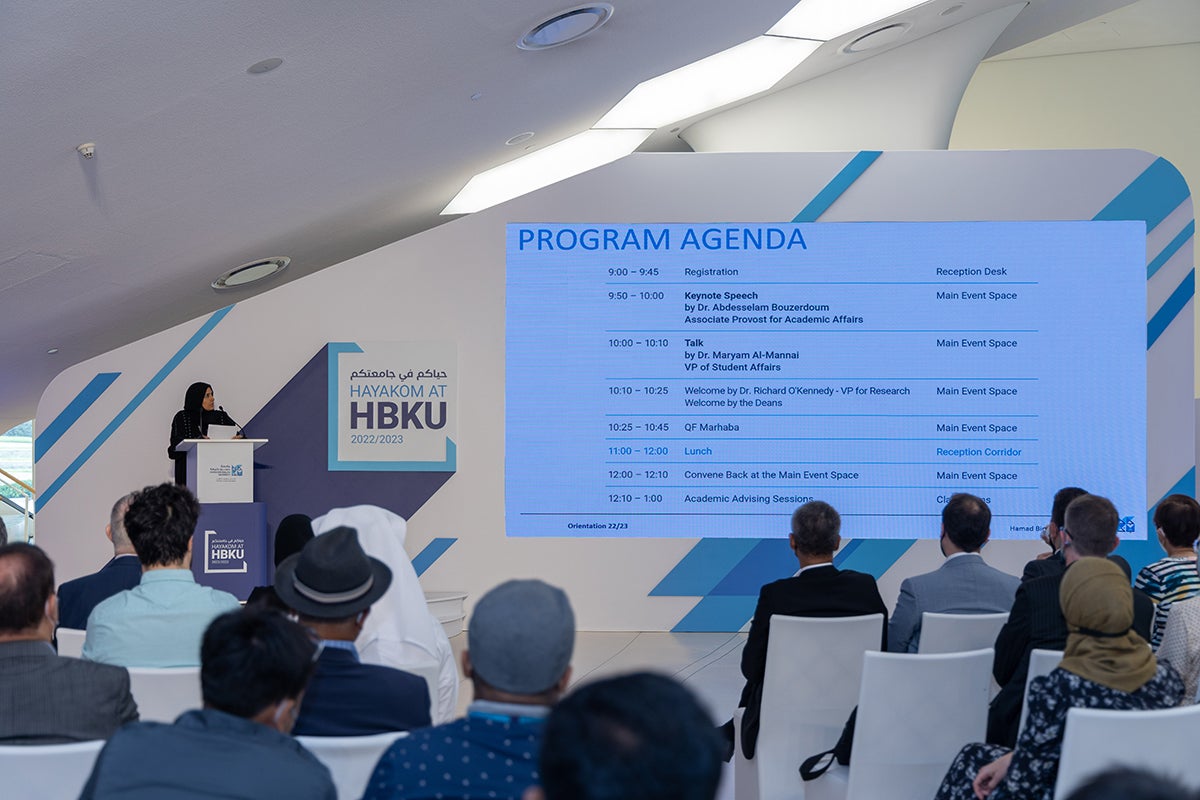 HBKU welcomed more than 350 students who were enrolled in this academic year.