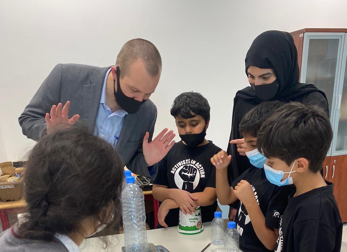 CPP Professor Leads Workshop for Qatar Academy’s Young Activists 