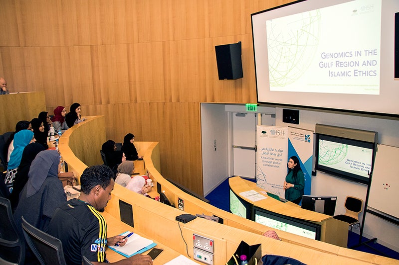 WISH genomics research presented at Hamad Bin Khalifa University in Qatar