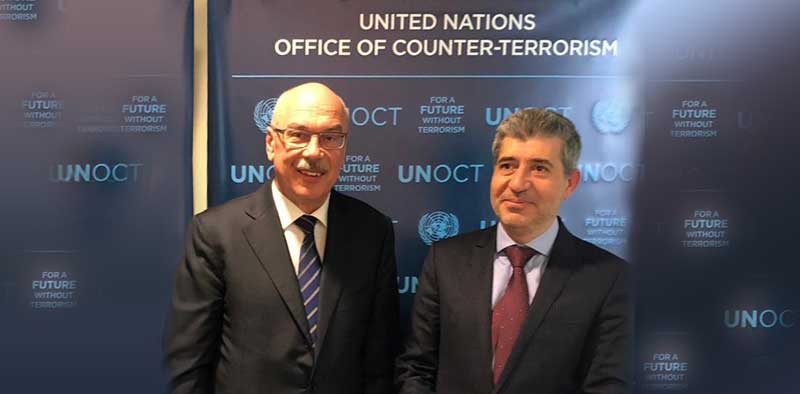  رئيس جامعة حمد بن خليفة يعقد اجتماعًا مع وكيل الأمين العام لمكتب الأمم المتحدة لمكافحة الإرهاب