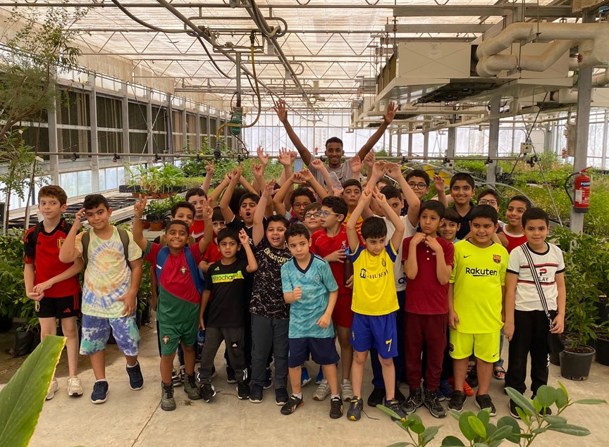 Students of Al-Arabi Sports Club's Summer Program learn about plants referenced in the Holy Qur’an and the Sunnah of the Prophet.