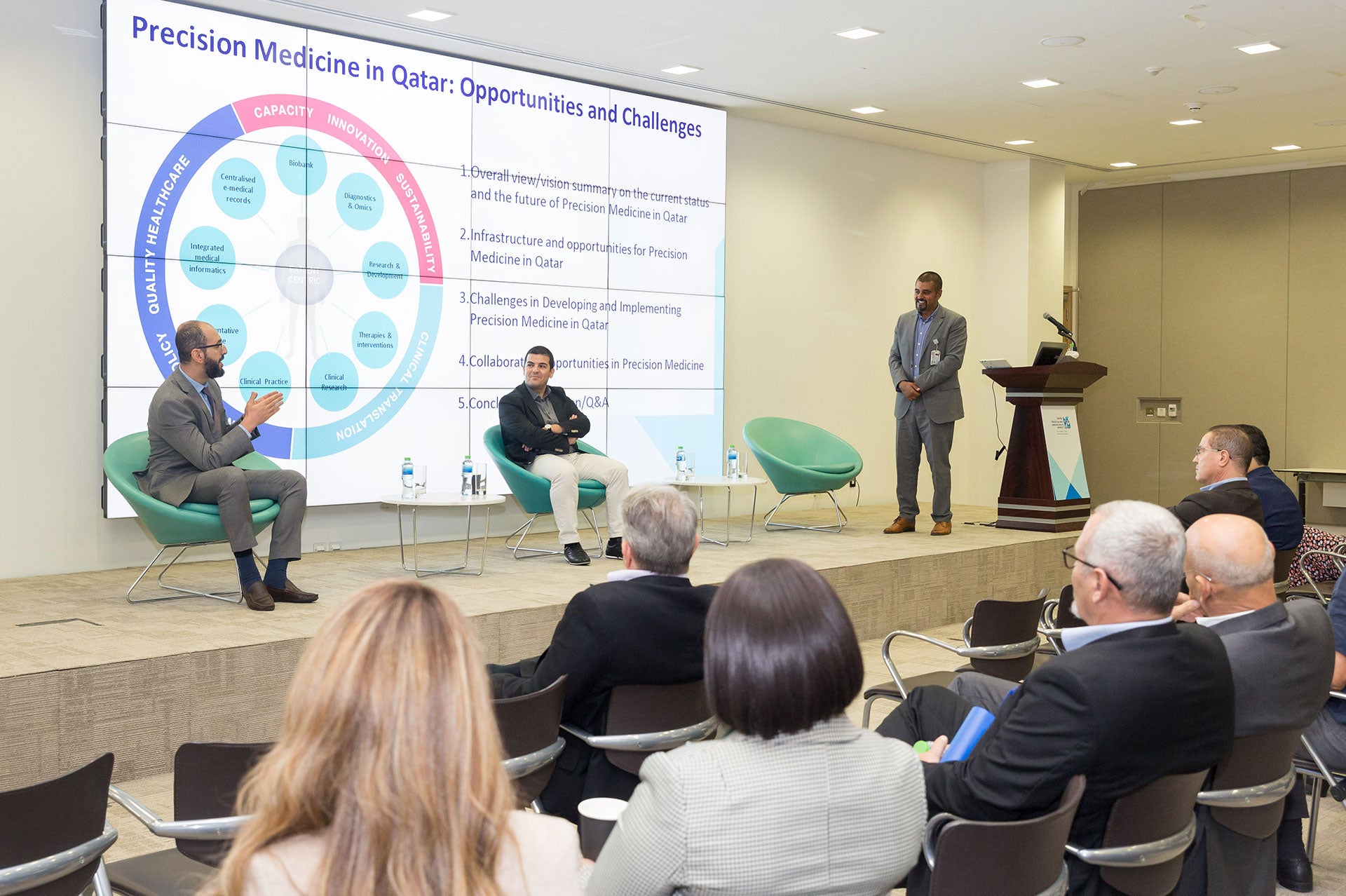 QBRI Research in Focus” provided a platform for QBRI’s three centers.