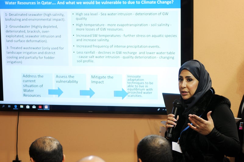 معهد قطر لبحوث البيئة والطاقة يعرض أبحاث الاستدامة في مؤتمر تغير المناخ