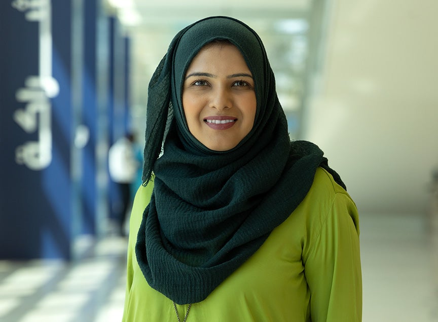 An alumni of the College of Islamic Studies, Sabika Shaban used her education to expand upon her own project, the Qatar Disability Resource, which helps families raising children with disabilities.