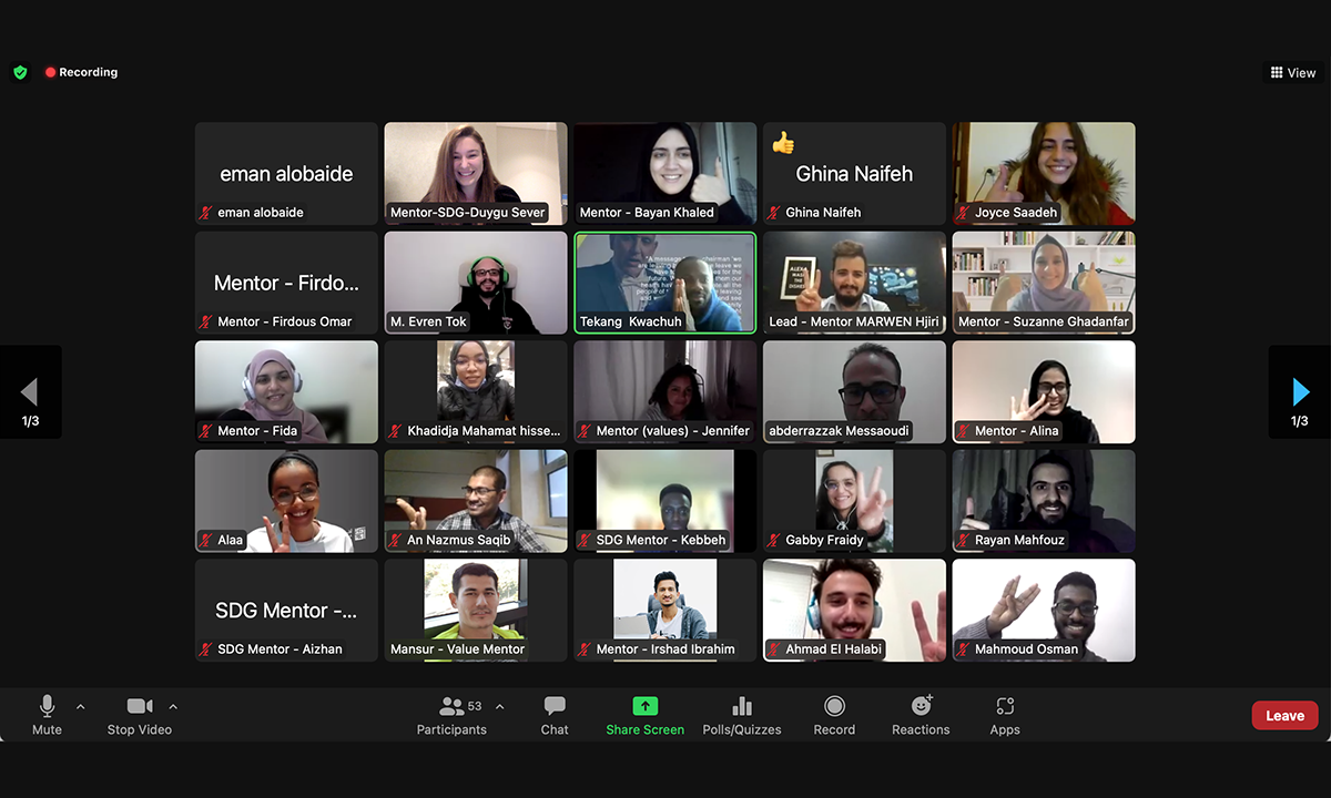 The bootcamp invited participants from all around the world in a virtual setting