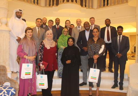 عميد كلية السياسات العامة وعضو هيئة تدريس يشاركان في ندوة ثقافية تستضيفها سفيرة إثيوبيا لدى دولة قطر