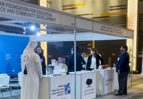 HBKU members showcased the benefits of a career-advancing research-focused education during University Expo 2022.
