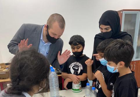 CPP Professor Leads Workshop for Qatar Academy’s Young Activists 
