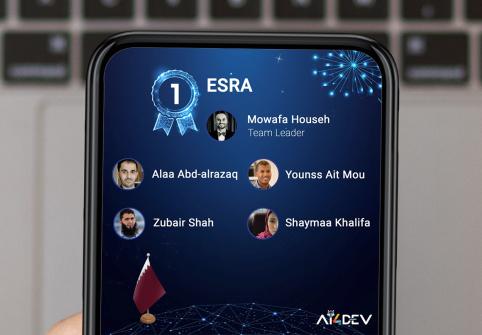 فريق من كلية العلوم والهندسة بجامعة حمد بن خليفة يفوز بالمركز الأول على مستوى الشرق الأوسط وأفريقيا في تحدي الذكاء الاصطناعي من أجل التنمية