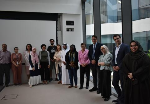 Participants at HBKU’s joint lecture with GU-Q on politicization of US criminal prosecutions