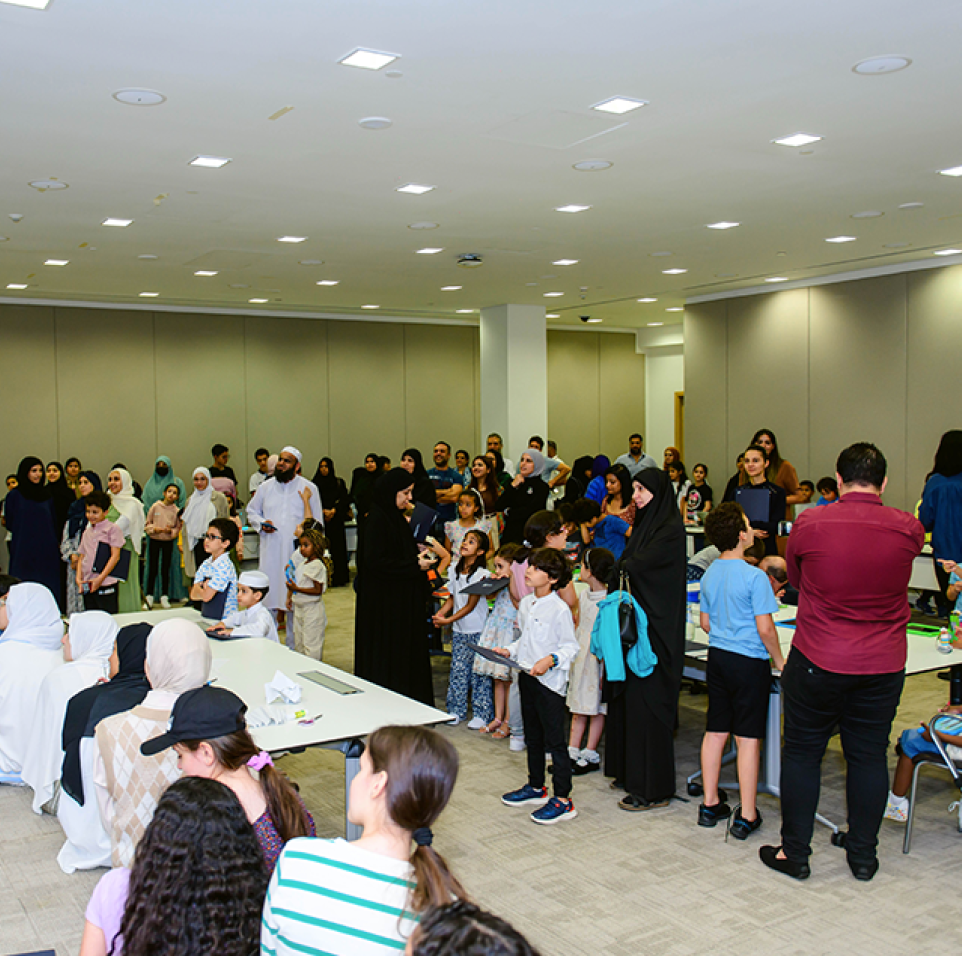 Local youth participate in one of the QCRI Creative Space Summer Camp 2023’s workshops.