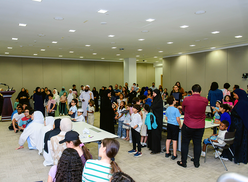Local youth participate in one of the QCRI Creative Space Summer Camp 2023’s workshops.