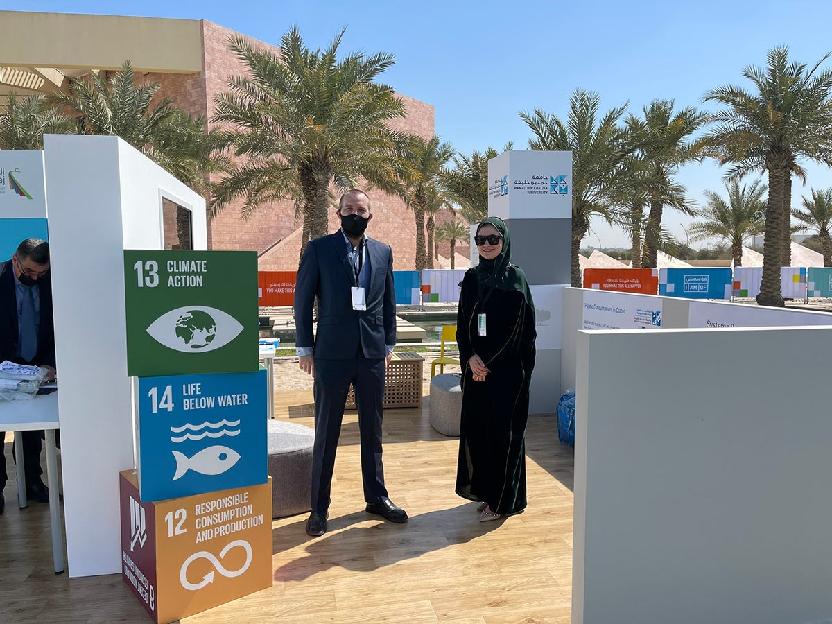 أعضاء هيئة تدريس وطلاب بجامعة حمد بن خليفة يشاركون في فعالية 'مؤسستي'